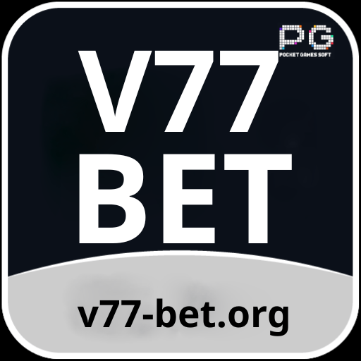 Imagem promocional da V77BET mostrando a plataforma e suas vantagens